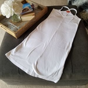 Bright White Racerback Mini Casual Dress from Greece